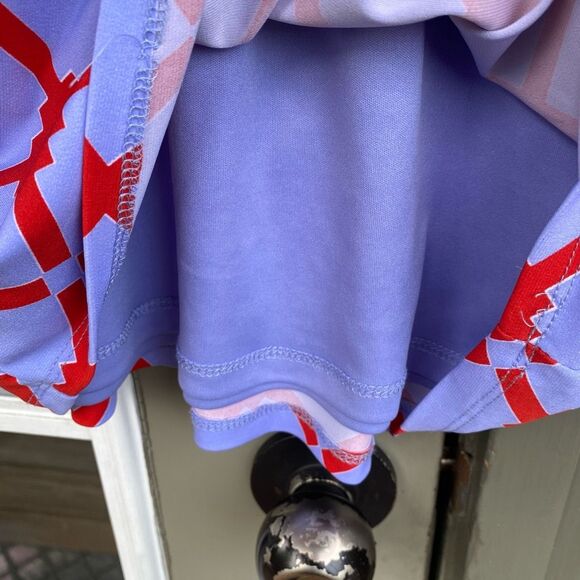 Camomilla Love Purple Red Geometric Italian Dress, Size 16, MSRP $125 - Picture 3 of 8